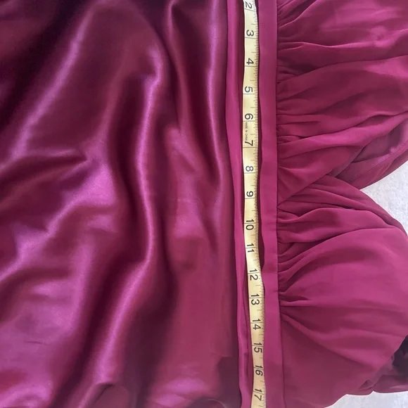 Elegant Burgundy Sleeveless Formal Long Dress - Picture 13 of 13